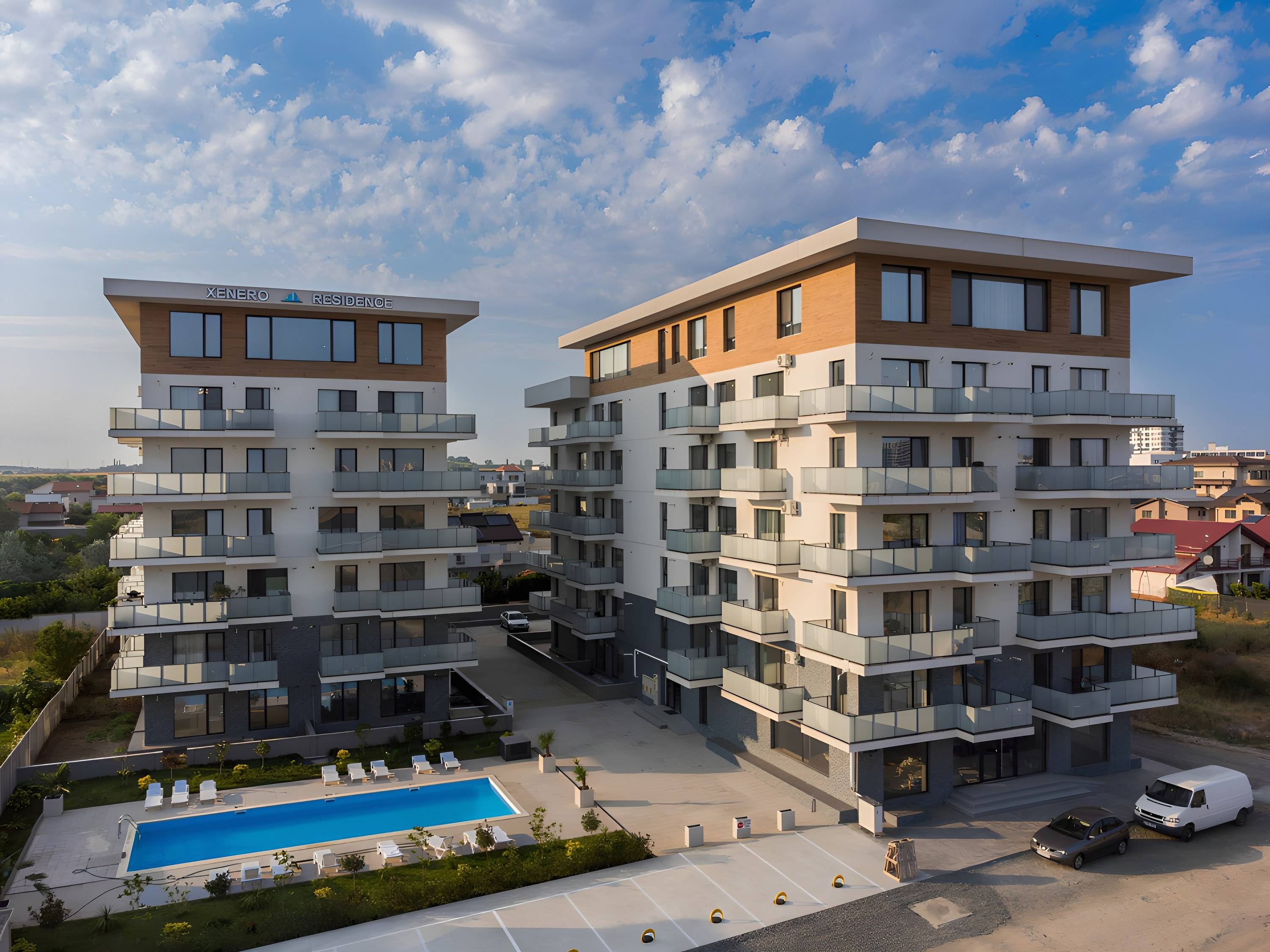 XENERO Residence Mamaia Nord, vedere din dronă