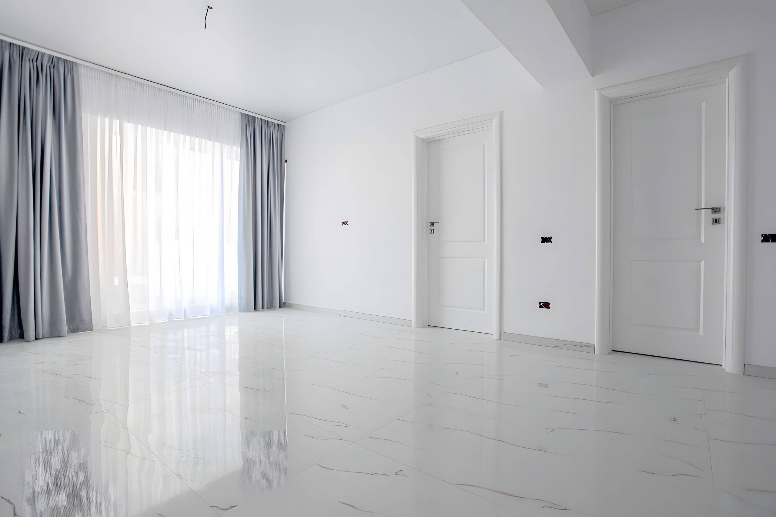 Living luminos într-un apartament finalizat din XENERO Residence, Mamaia Nord