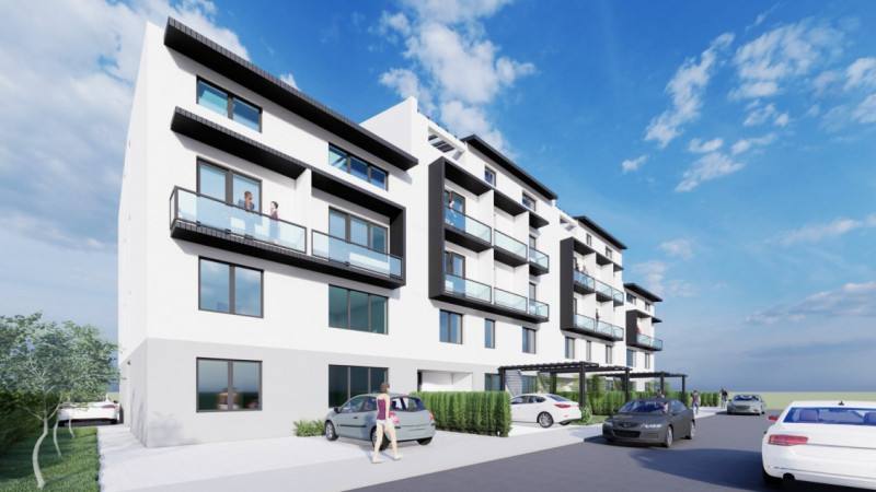 XENERO Residence Compozitori, randare de prezentare, vedere din stradă